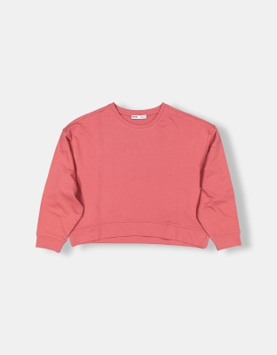 Bisiklet Yaka Düz Sweatshirt - 6