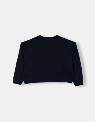 Bisiklet Yaka Düz Sweatshirt - 19