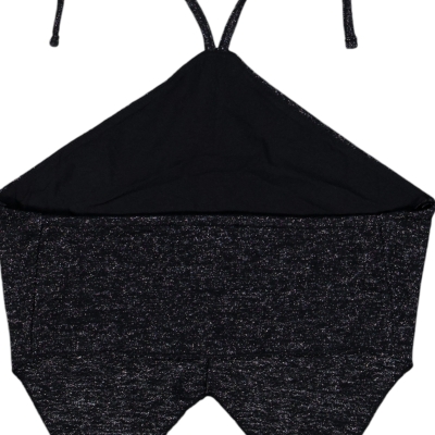 Halter Yaka Crop Simli Top - 9