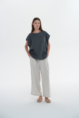 Basic Kolsuz Oversize Tişört 