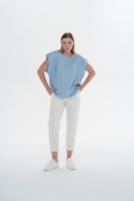 Basic Kolsuz Oversize Tişört 